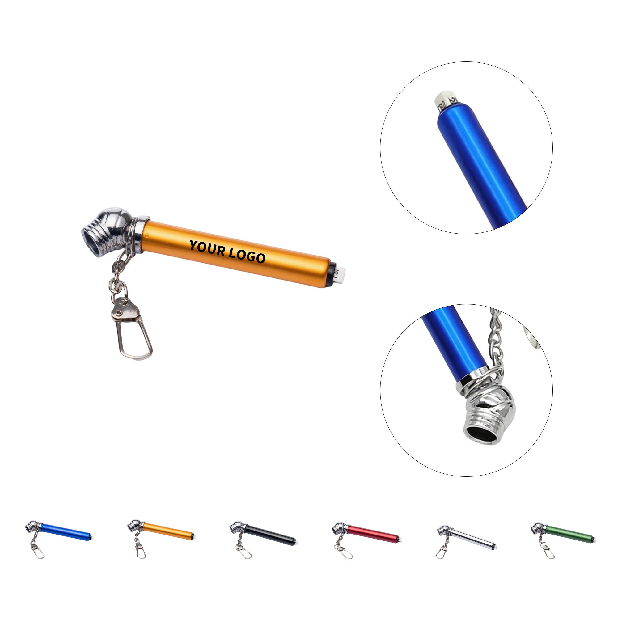 Portable Tire Pressure Gauge Keychain 8.2" Length 5