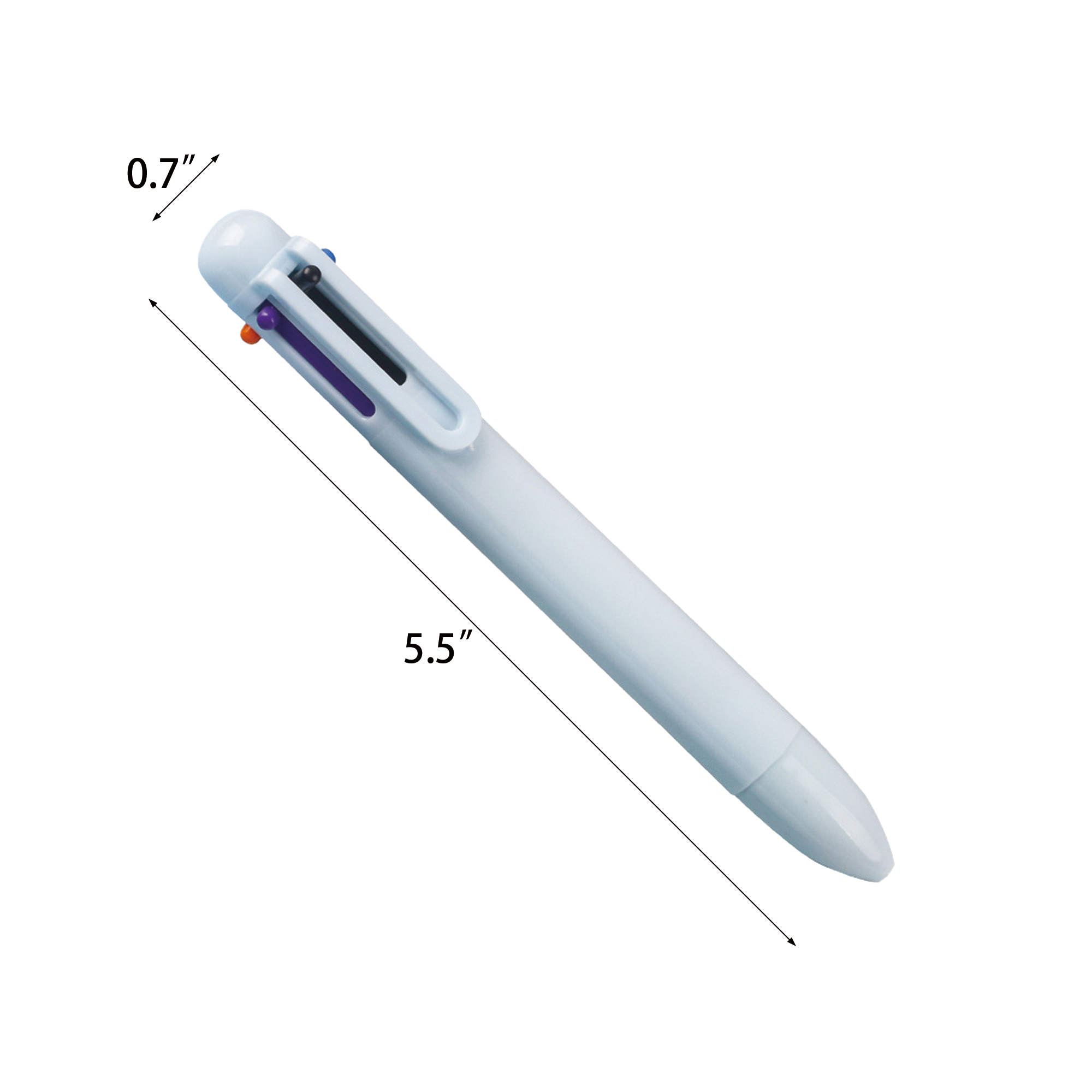 6-in-1 Retractable Macaron Ballpoint Pen 1