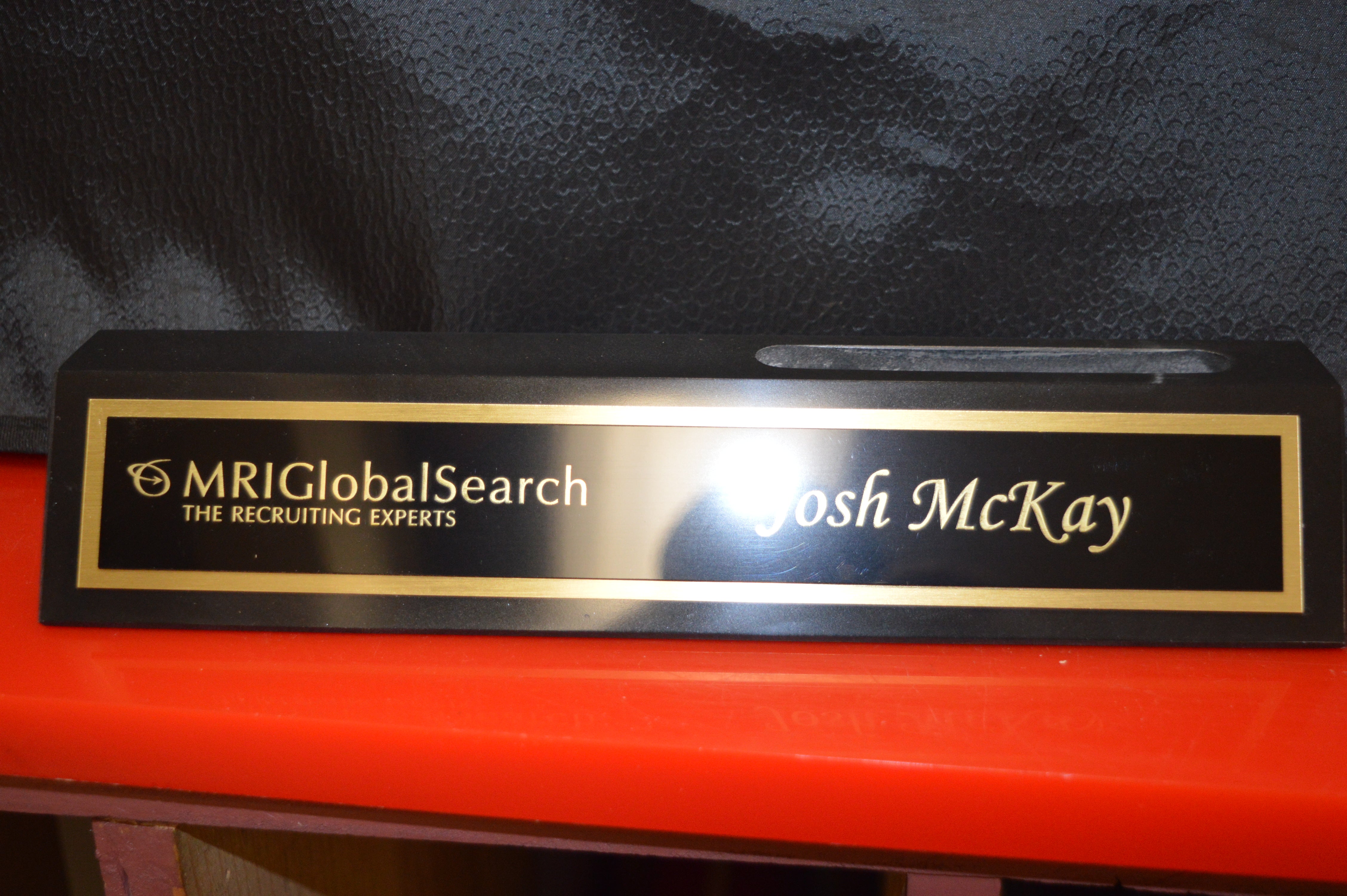 Marble Desk Wedge With Business Card Holder 2