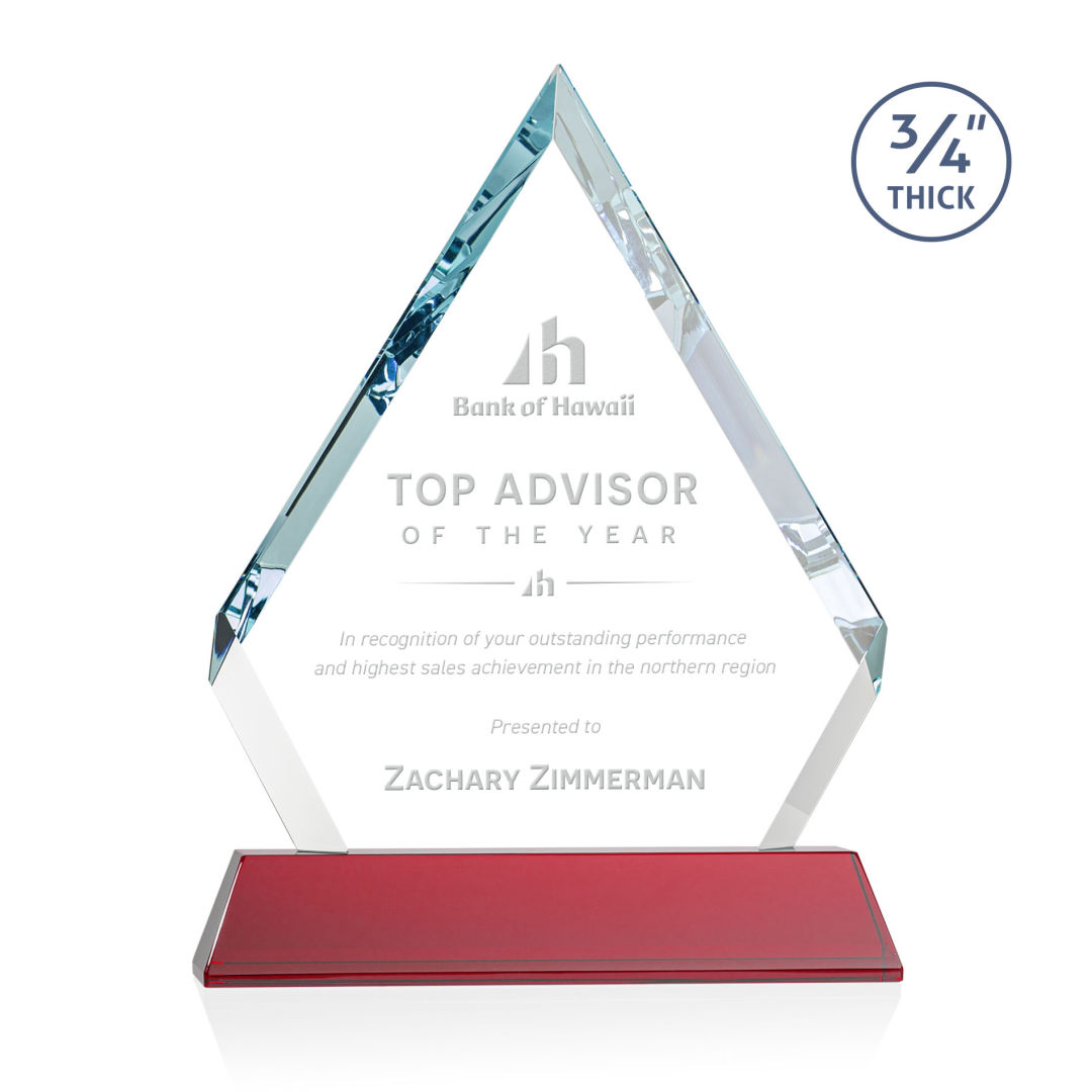 Apex Award on Newhaven Base - Red