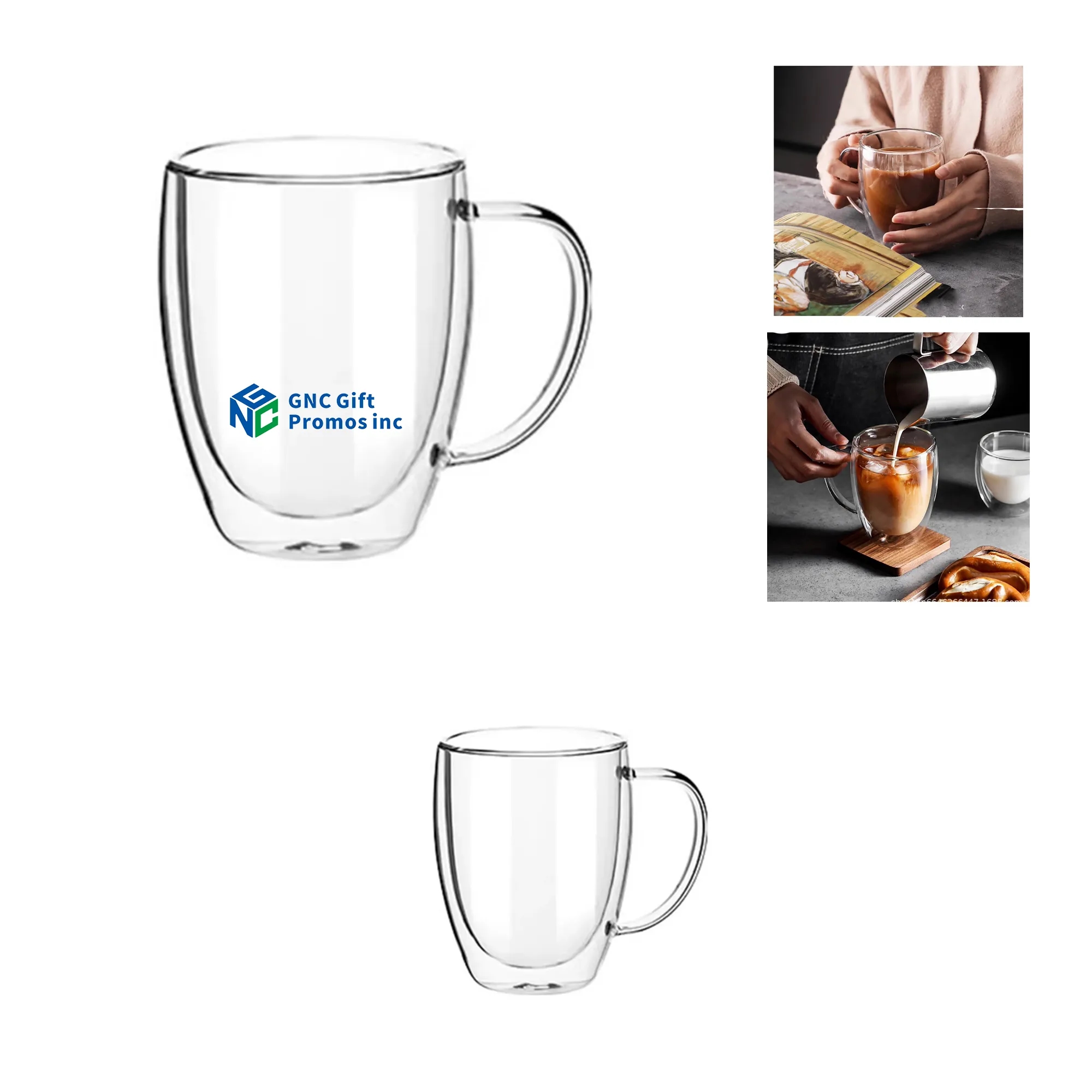 Glass Double-Layer Insulated Coffee Cup 2