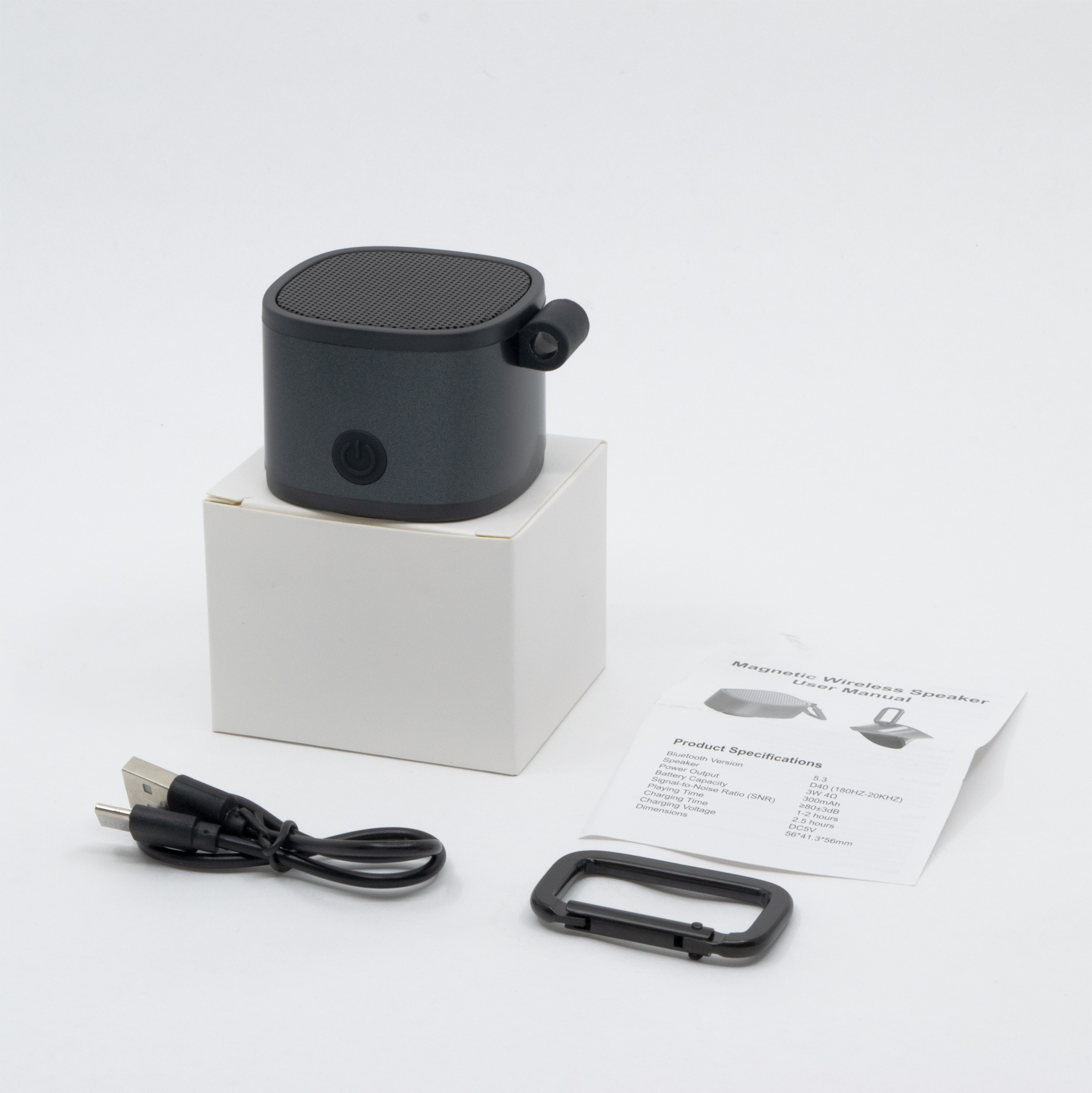 MagSafe Bluetooth Speaker with Phone Stand & Carabiner 3