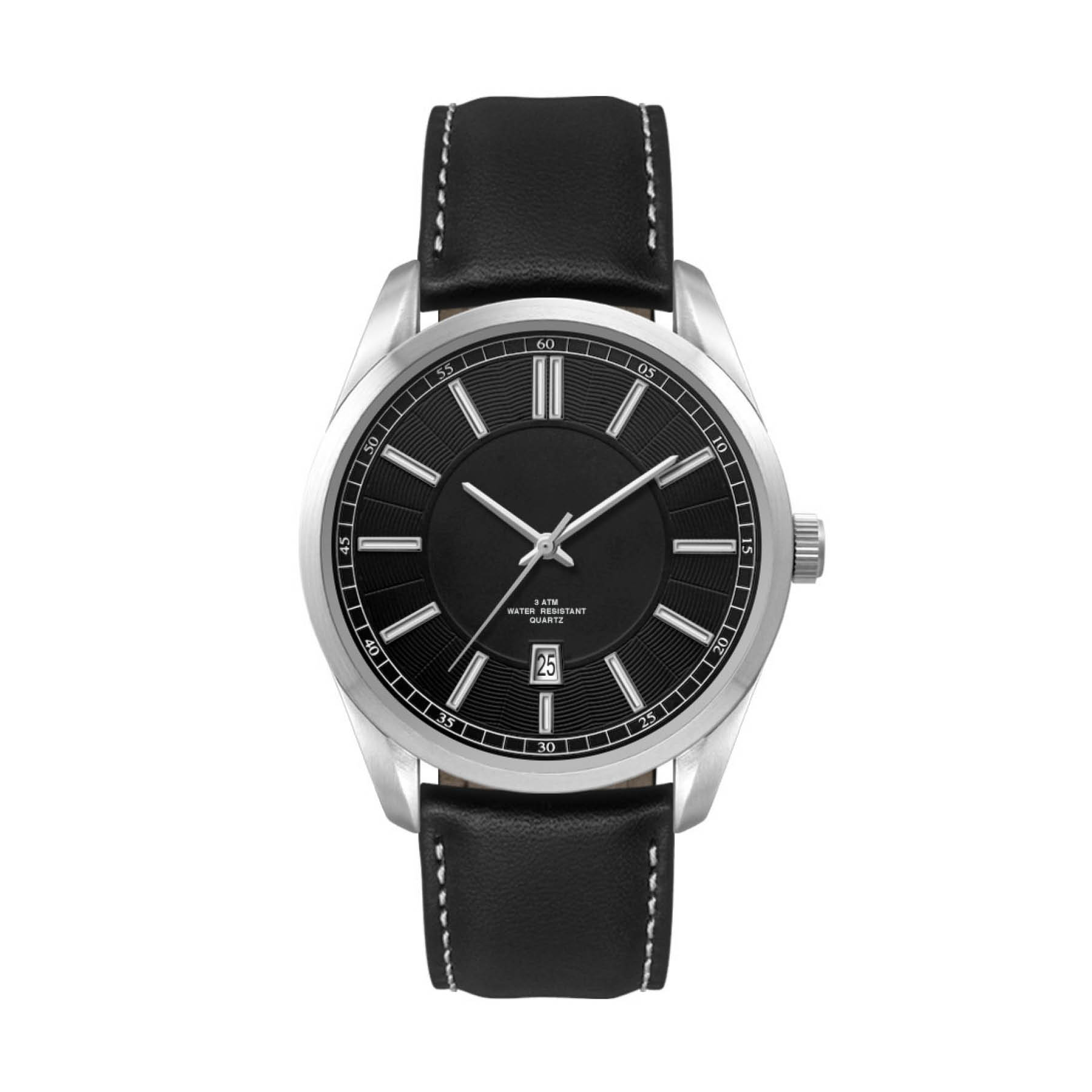 42MM, SILVER METAL CASE, 3-HAND MVT, DTE 1