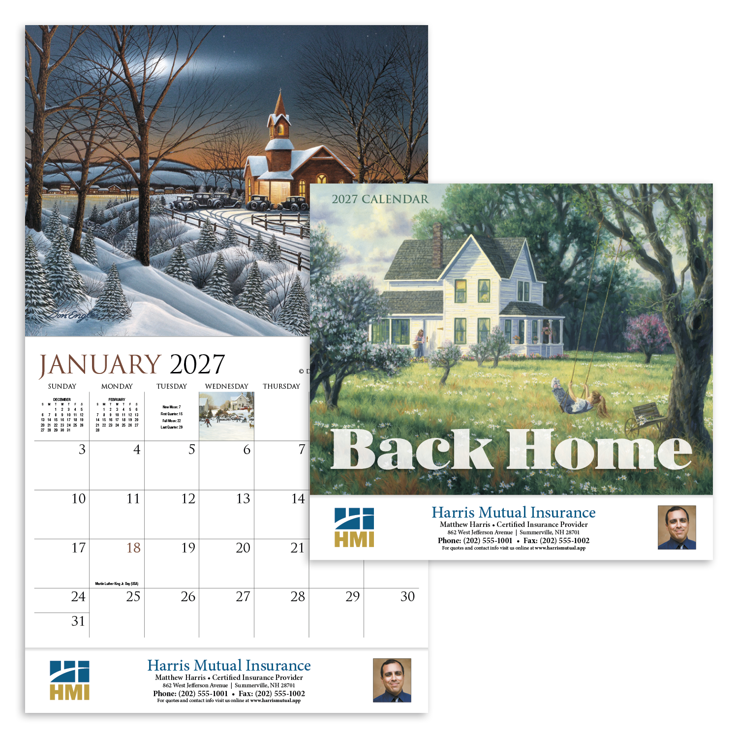 HotLine® Products Back Home Appointment Calendar - Stapled 18