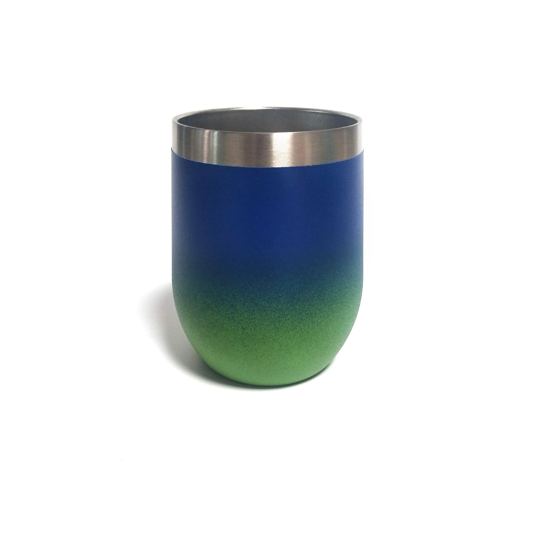 12oz Gradient Color Wine Tumbler with Lid 13