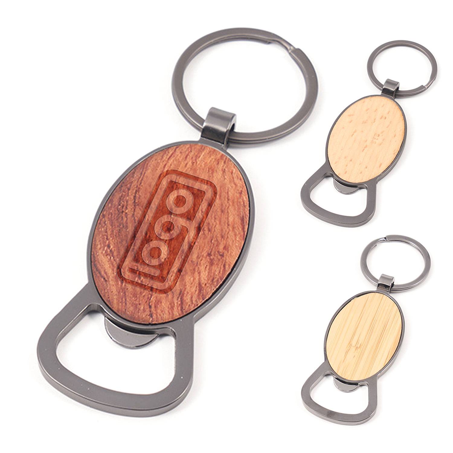 Wooden Bottle Opener Keychains 1