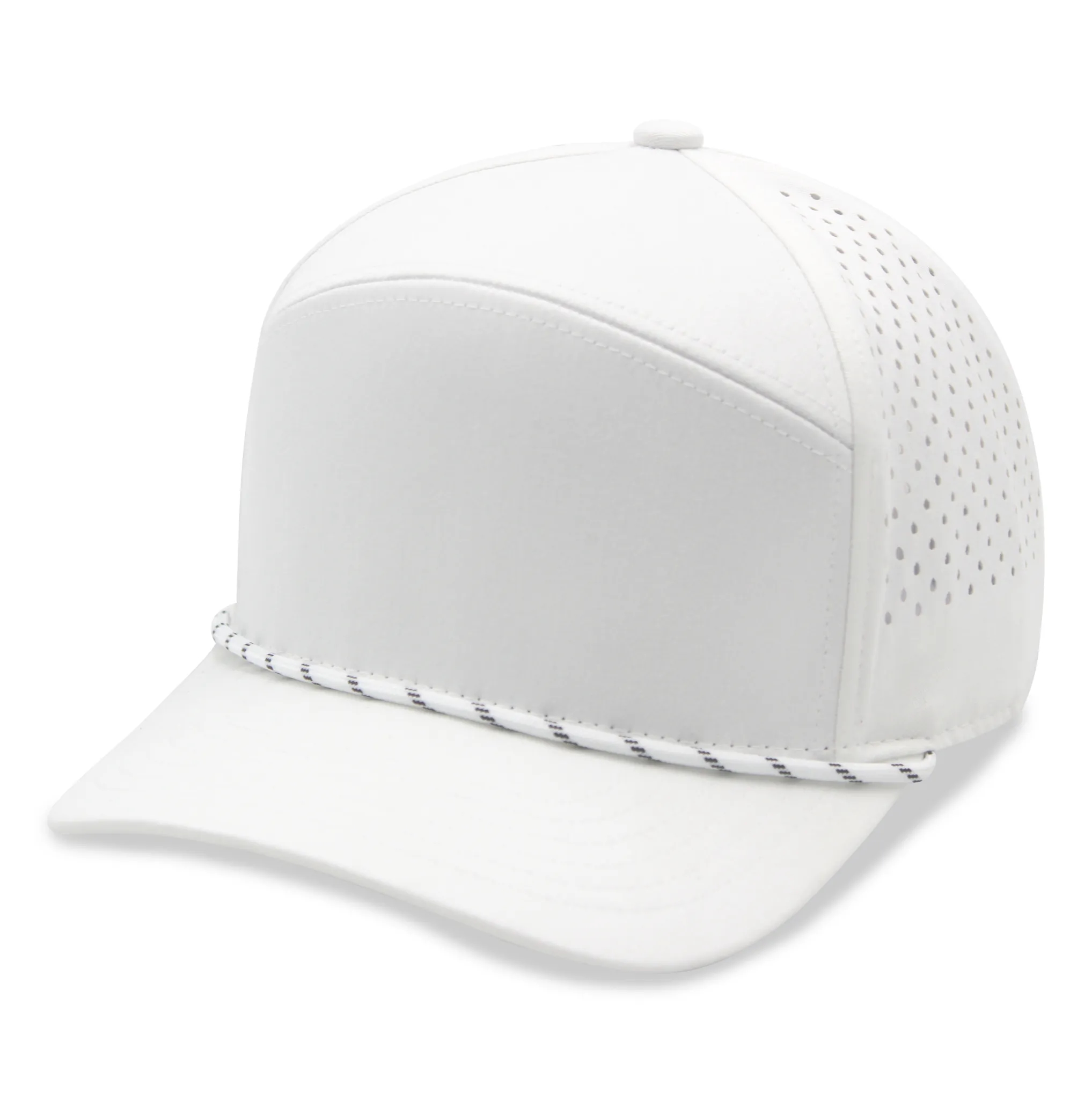 5 Panel Golfer Trucker Cap w/Laser Cut Mesh Back