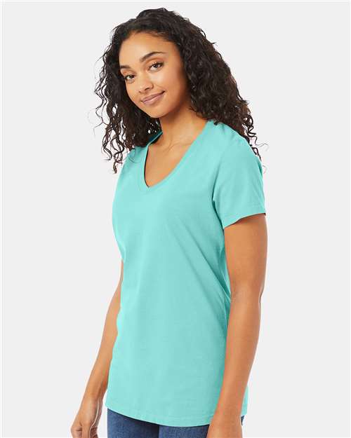 Women's Garment-Dyed V-Neck T-Shirt - GDH125 20