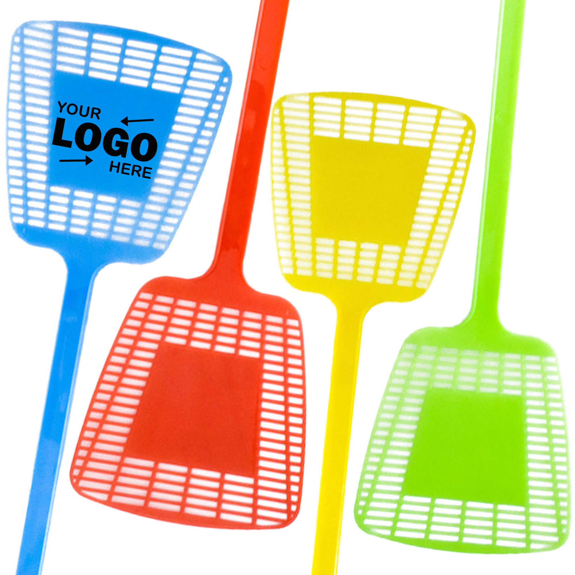 Custom Logo Multicolored Plastic Fly Swatter 3