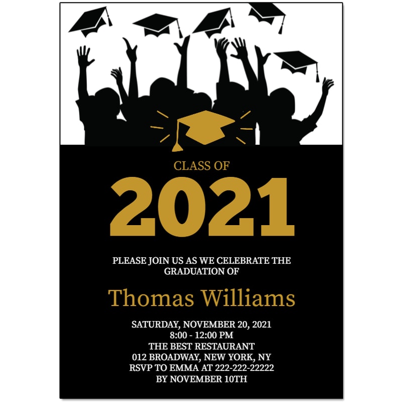 Custom Full Color 5 X 7 Inch Invitation Cards 25