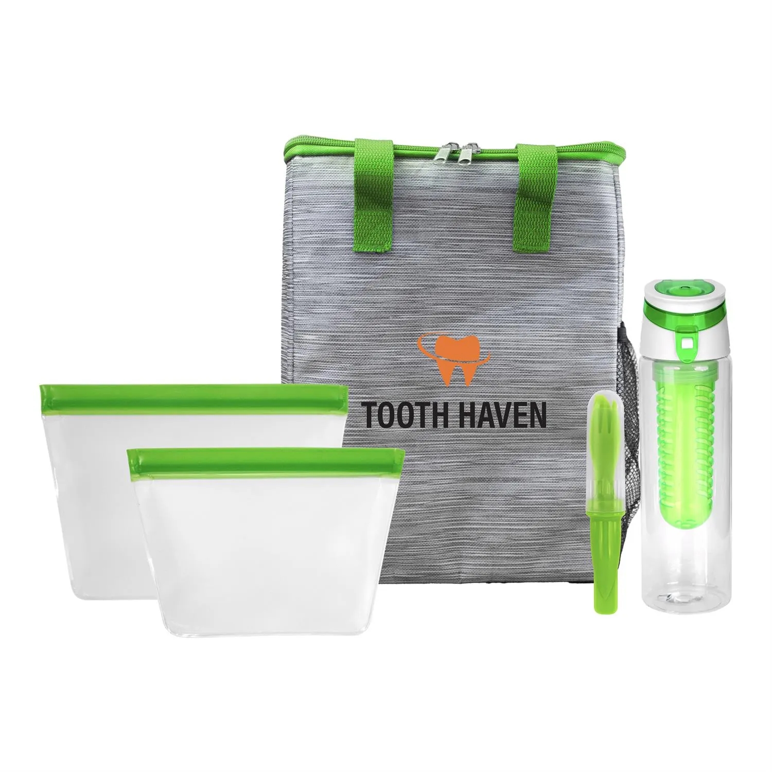 Reusable Beverage & Cutlery Tote Set 8
