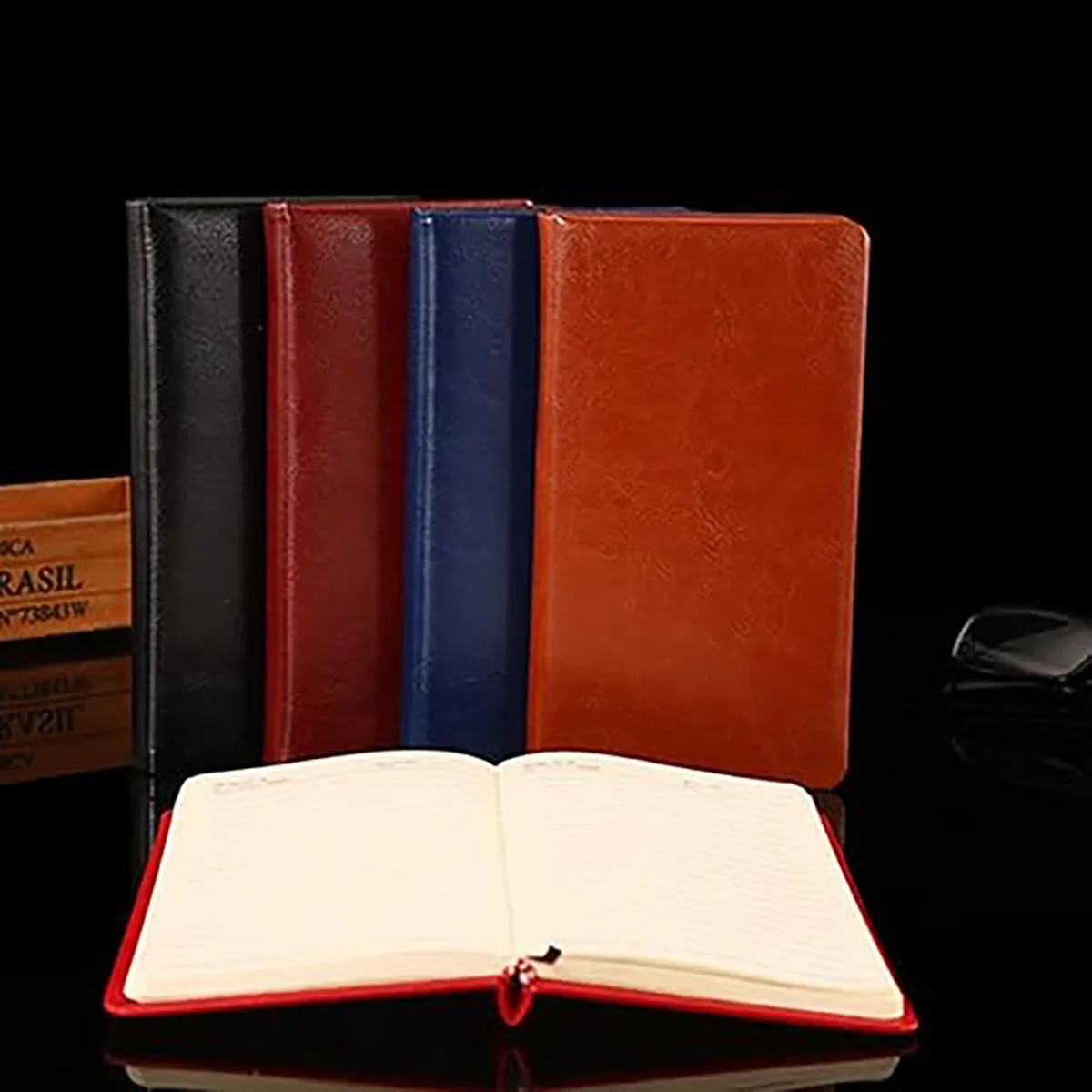 PU Leather A6 Notebook Personalized Work Efficiency Journal 2