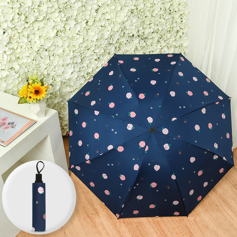 Fruits Pattern Windproof Automatic Sun/Rain Umbrella 6