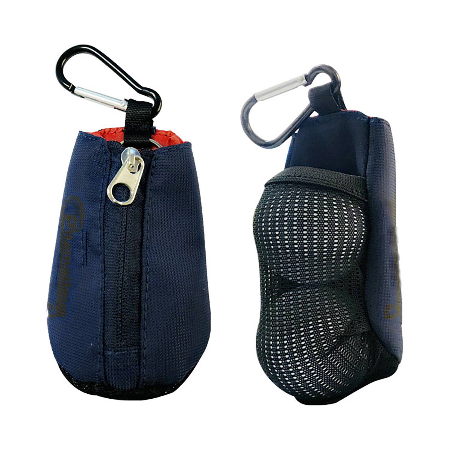 Mini Polyester Golf Ball Pouch w/ Carabiner 8