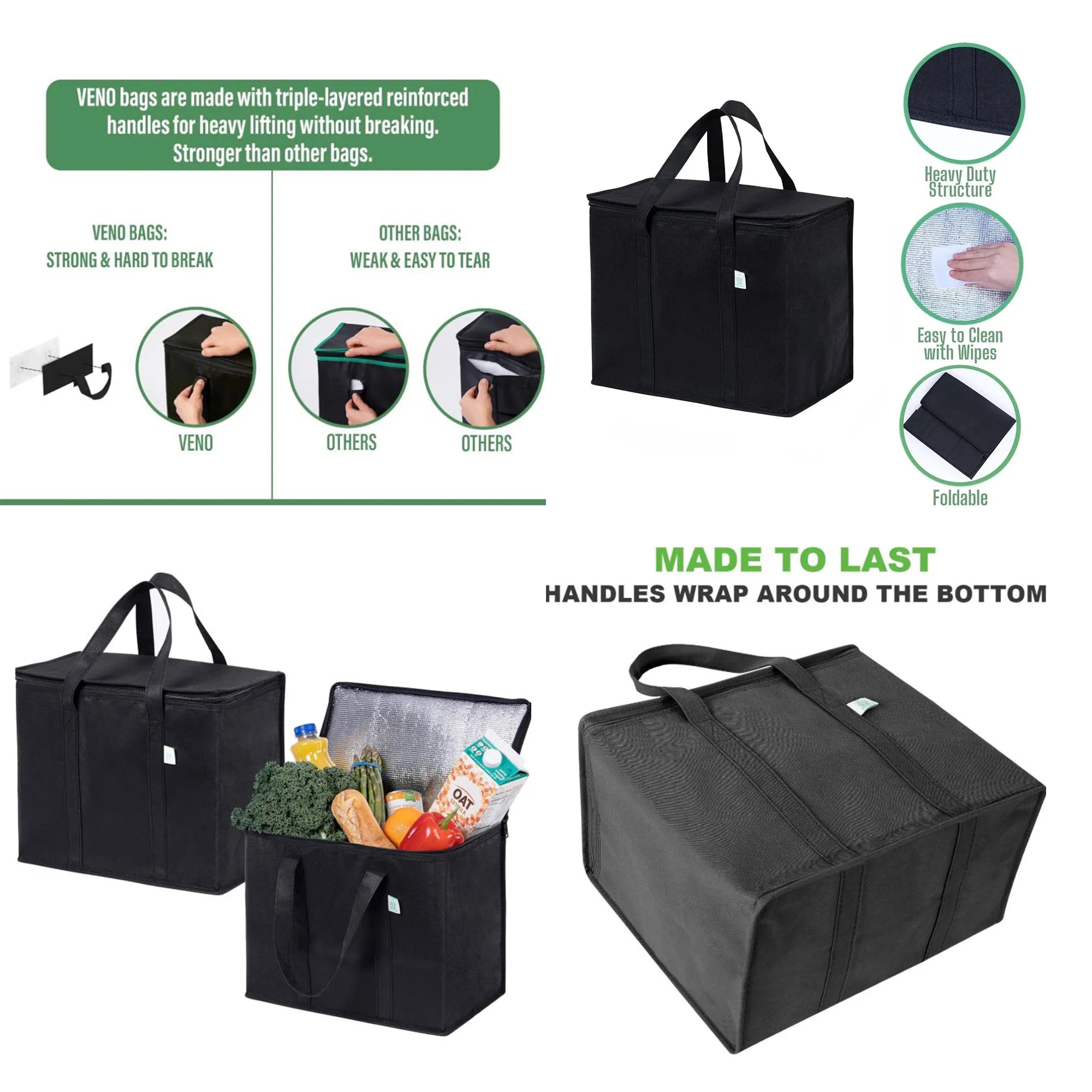 Freezer and Insulated Food Delivery Bags 4