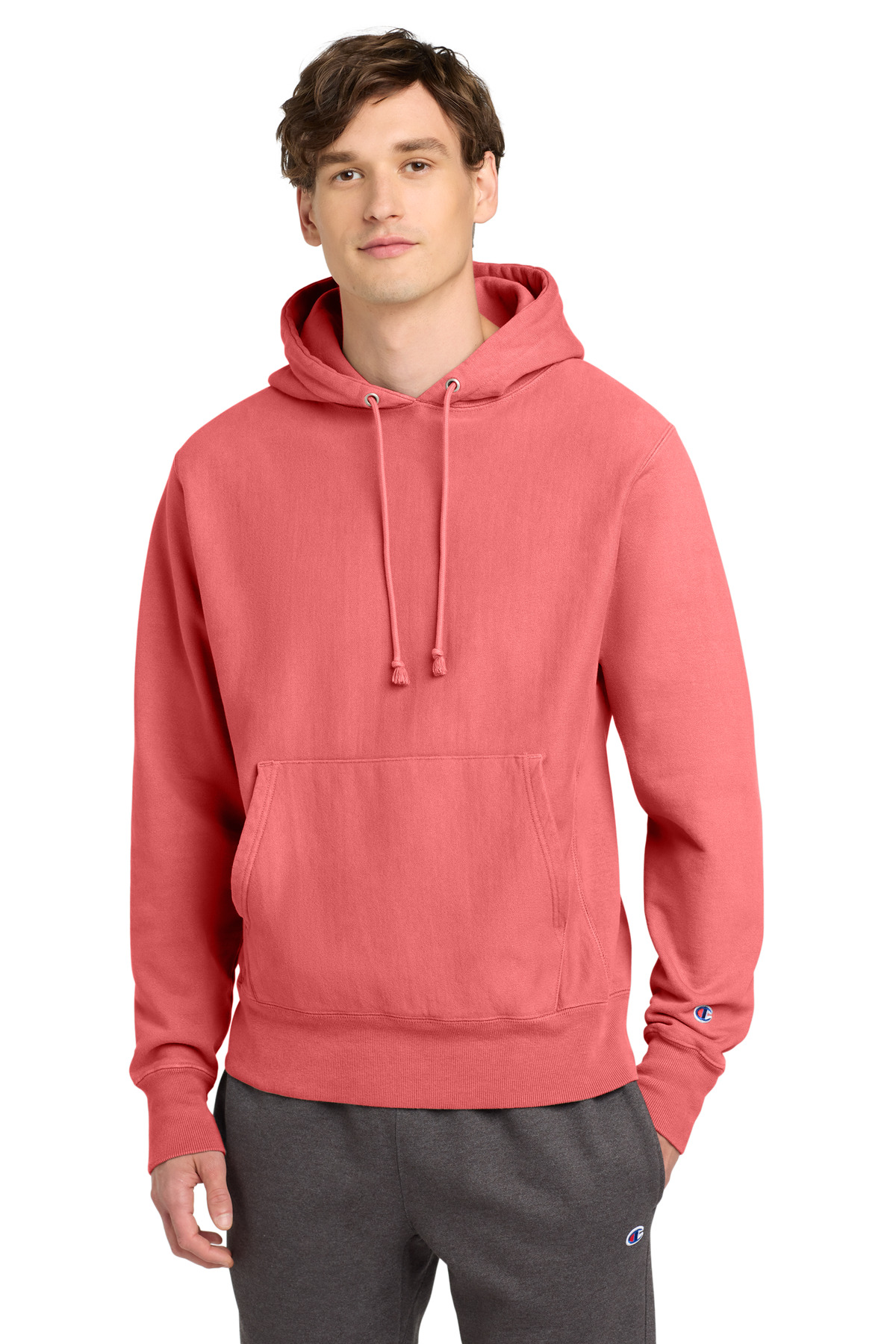 Champion Reverse Weave Garment-Dyed Hooded Sweatshirt. GDS101 47