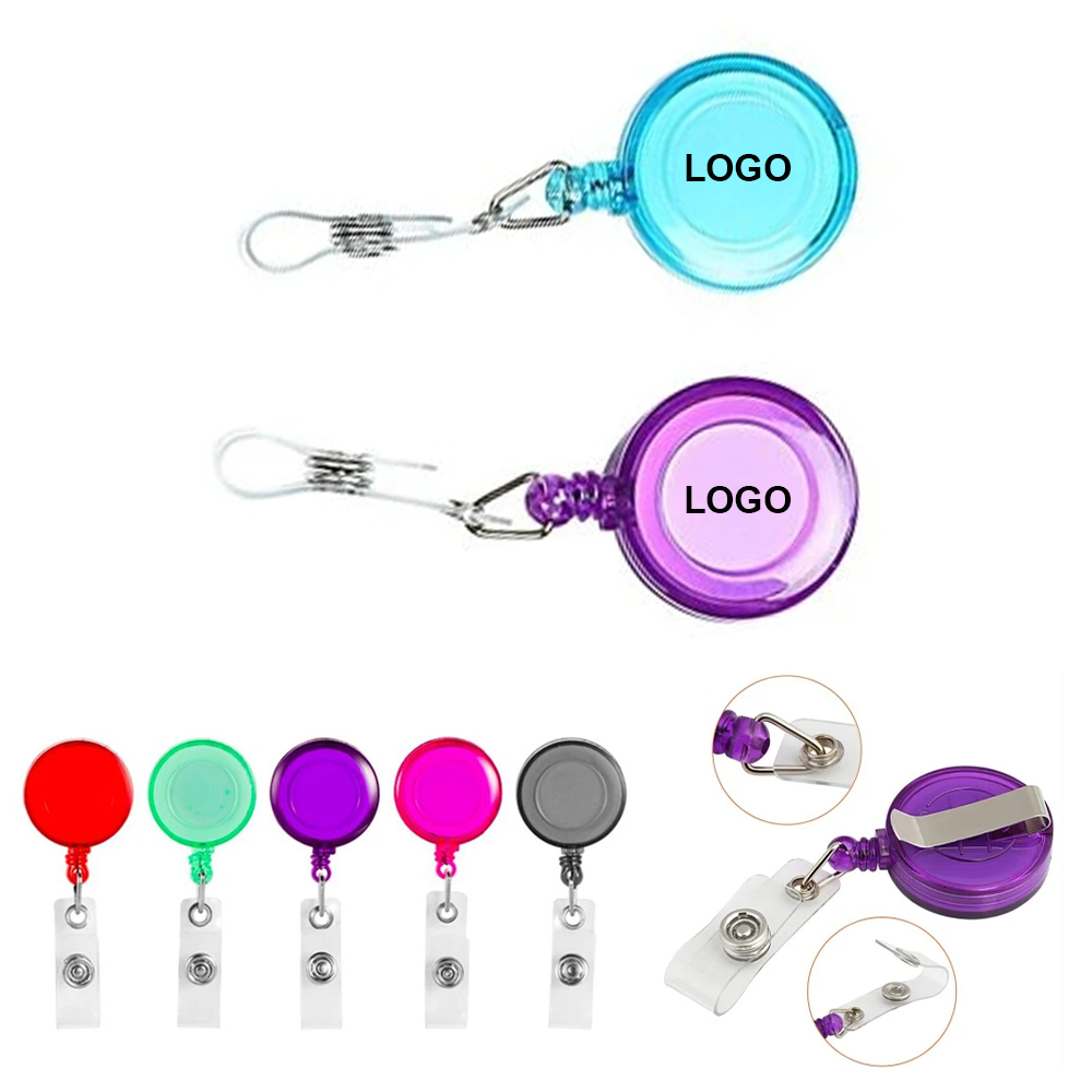 RoundRetractable Badge Holder 2