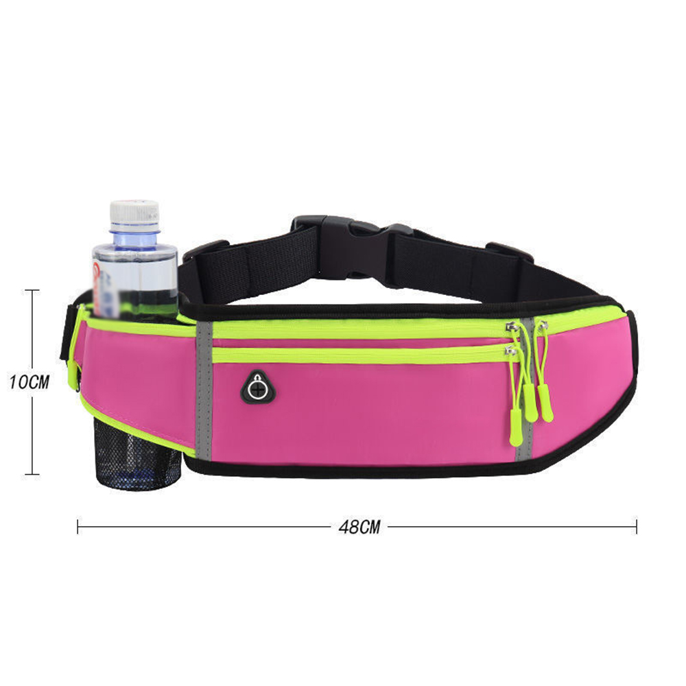 Multifunctional outdoor sports upgraded nylon fanny pack waist bag with water bottle pocket 10