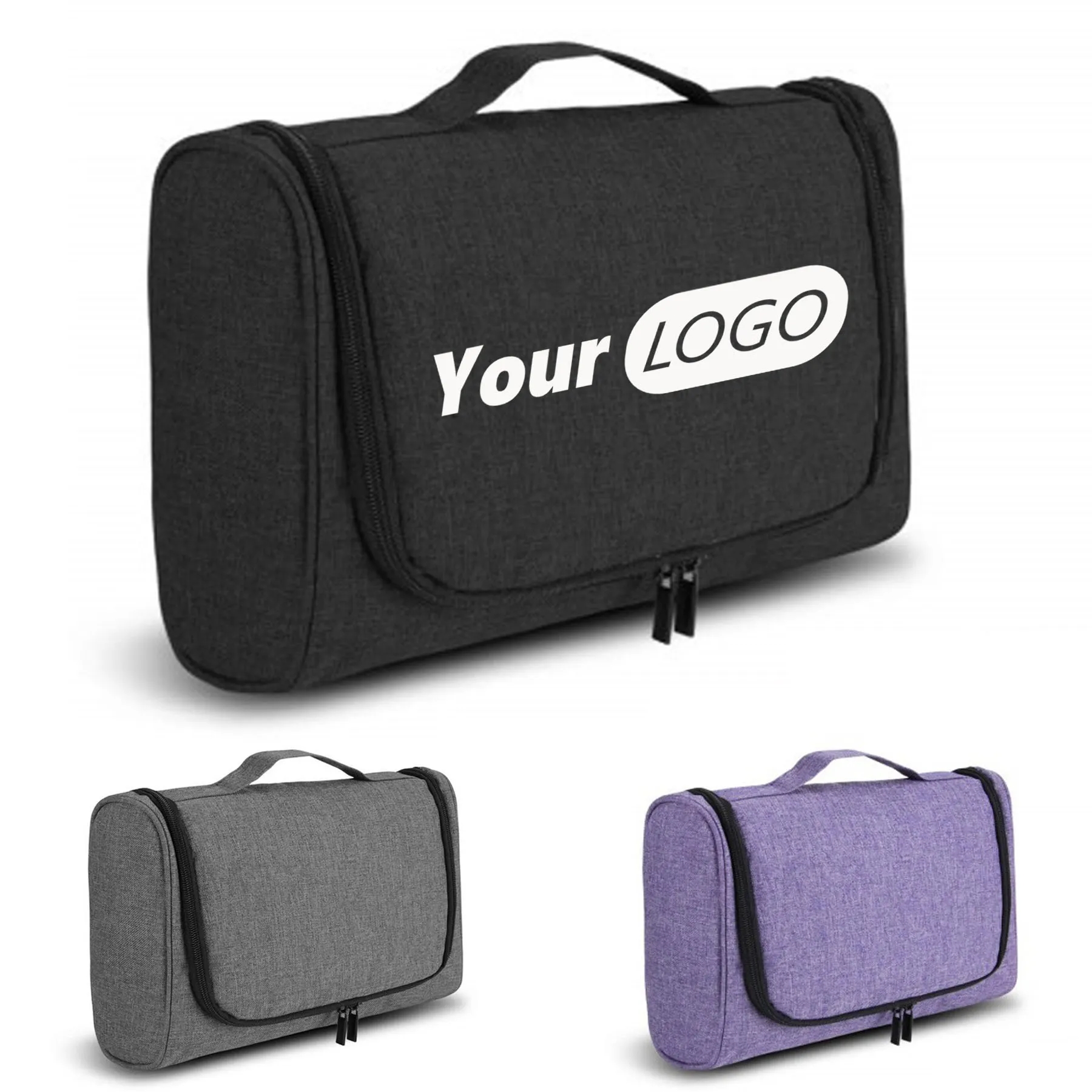 Canvas Multi Compartment Wash Bag 2