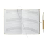 5" x 7" Organic Cotton Bound Notebook w/Pen 30