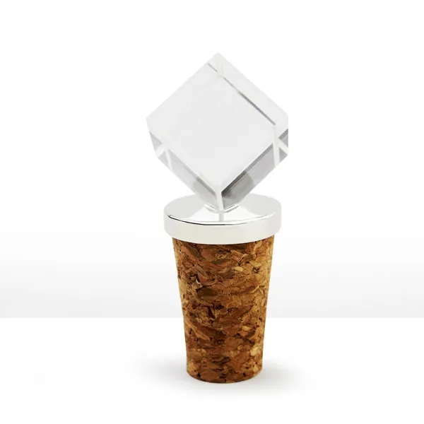Square Crystal Wine Stopper 3