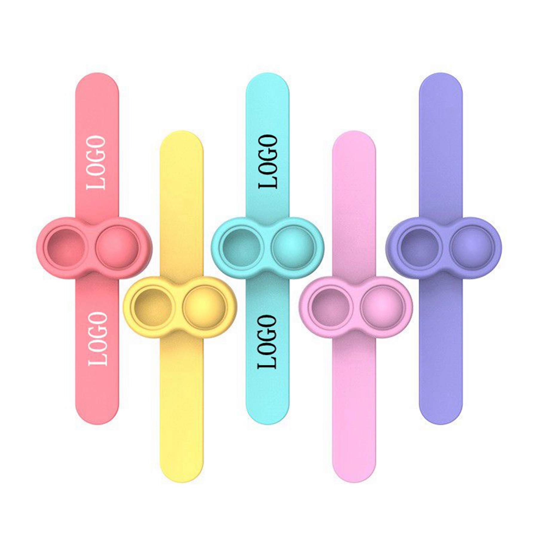 Fidget Sensory Wrist Band Steering Wheel Silicone Clap Ring 3