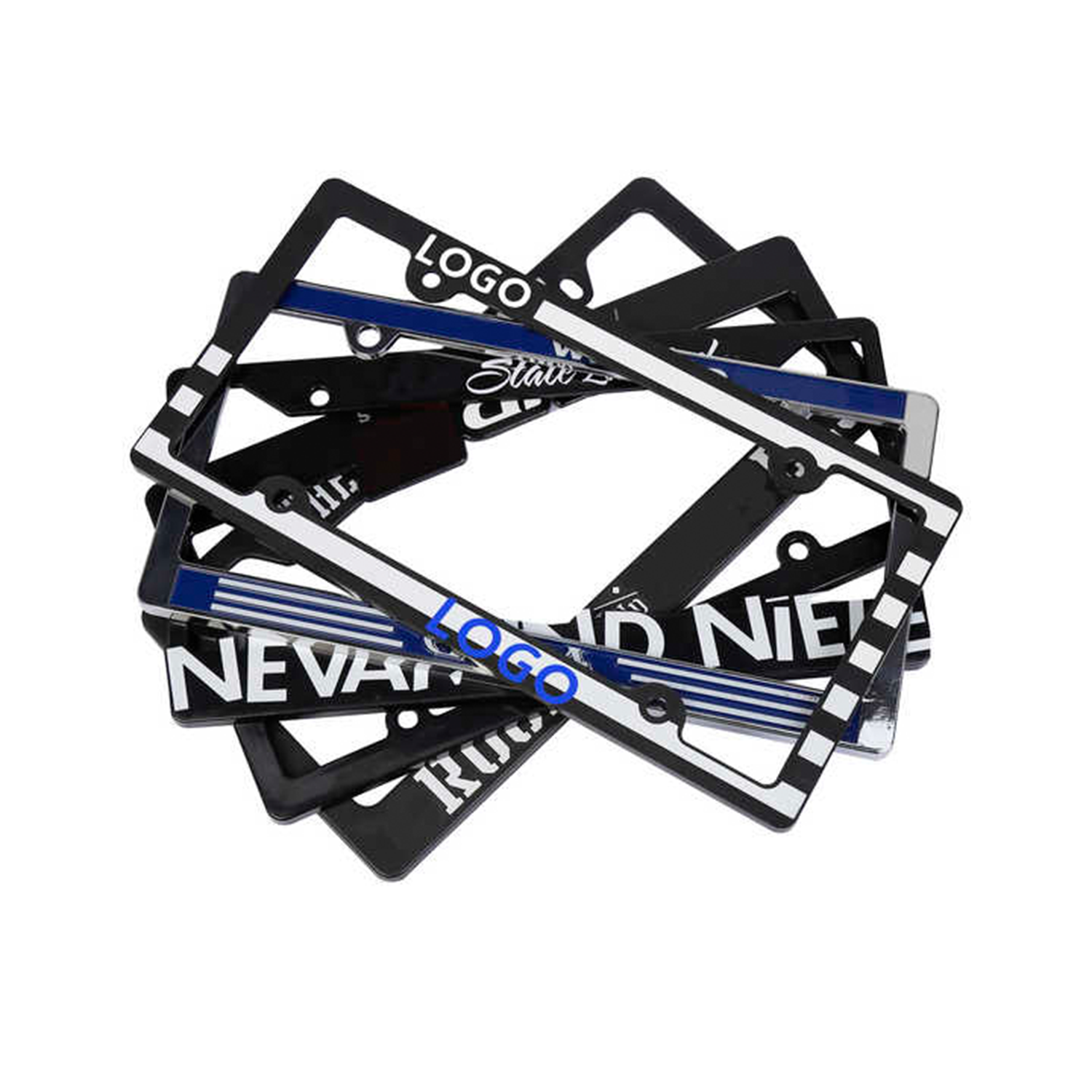 Durable ABS Plastic 3D Universal License Plate Frame Holder 5