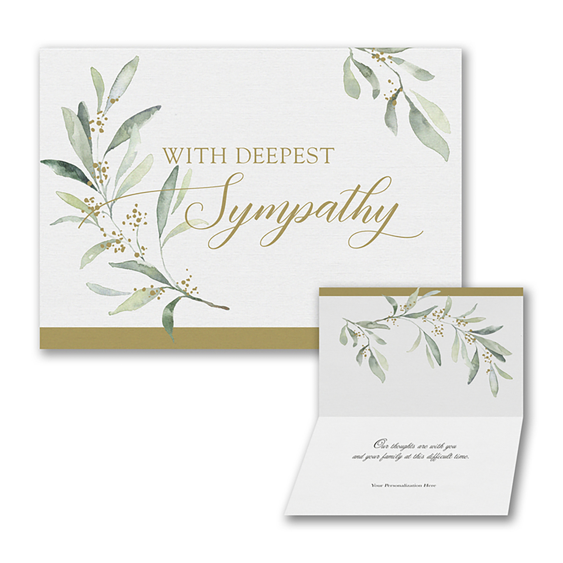 Sympathy Greenery Card 1
