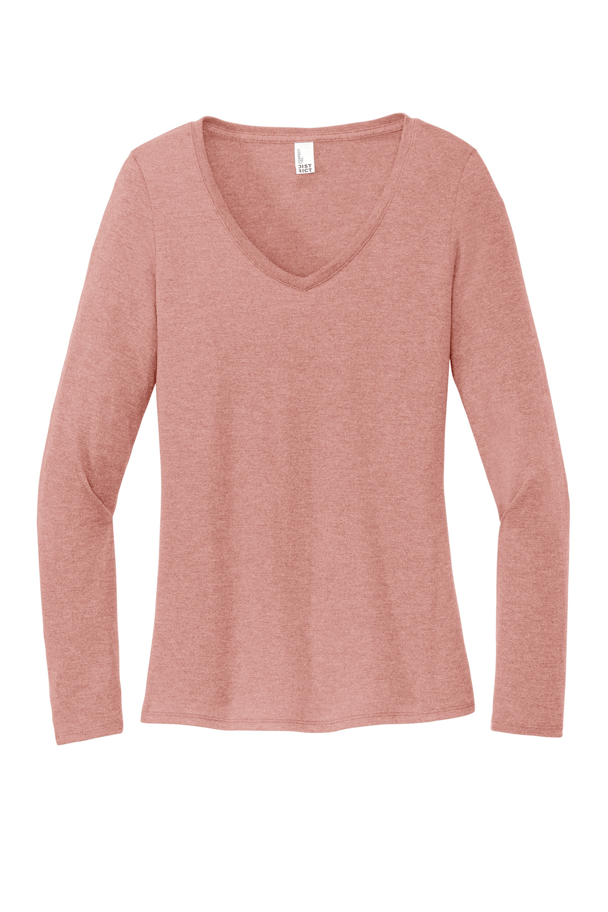 District Women's Perfect Tri Long Sleeve V-Neck Tee DT135 42