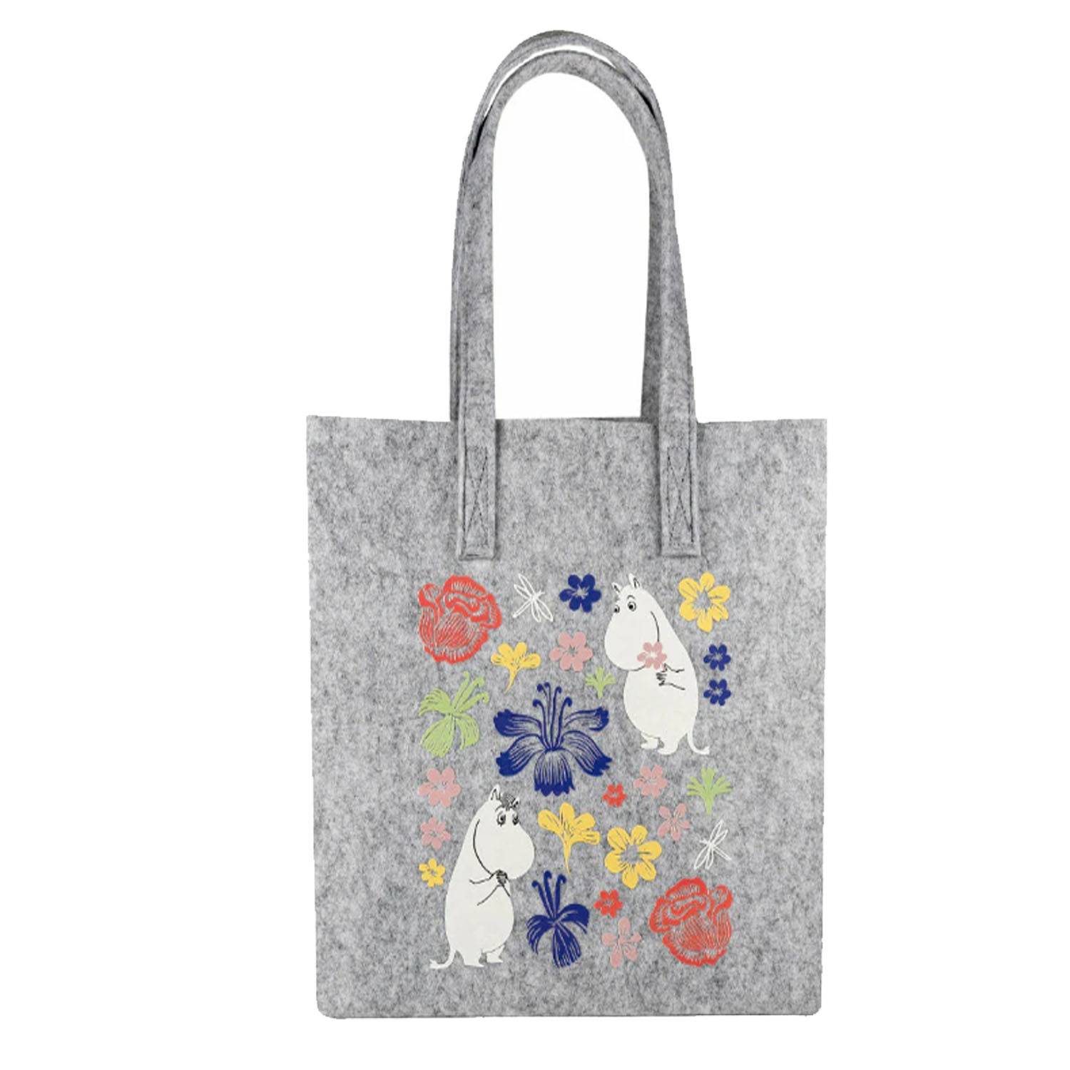 Custom Reusable Felt Tote Bag for Grocery Shopping w/ Handle, custom tote bag with logo imprint 3