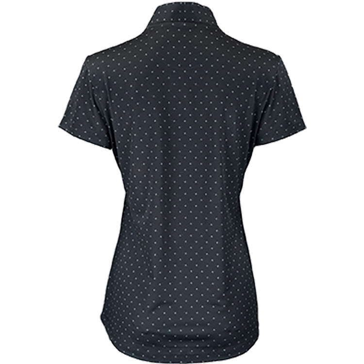 Greg Norman Ladies Micro Pique Spinner Print Polo 3