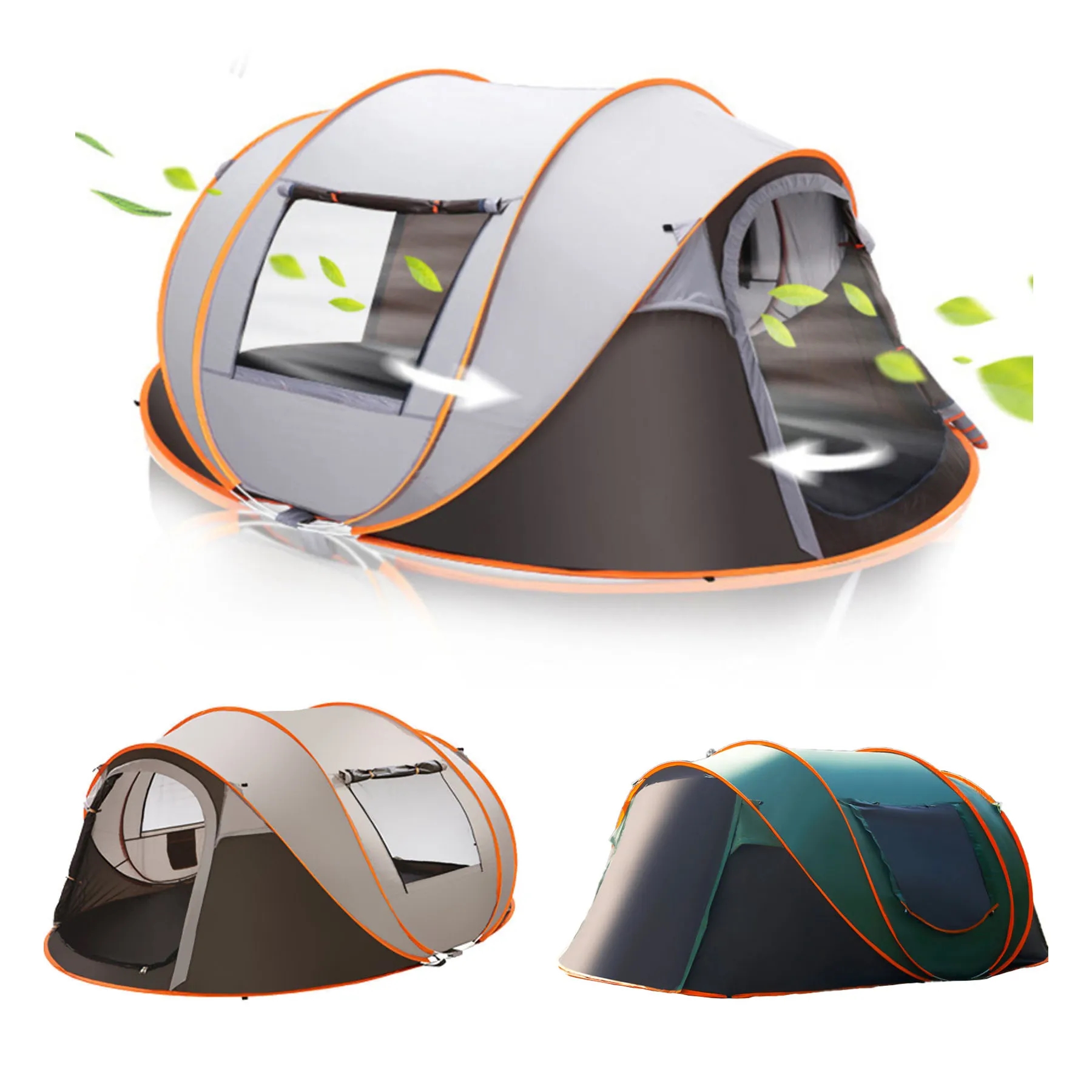 Automatic Setup Pop Up Waterproof 4-Person Camp Tent 2