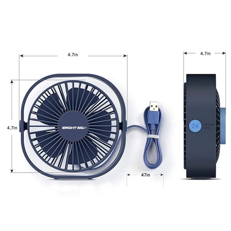 Personal Desktop Home Office Travel USB Mini Fan 3