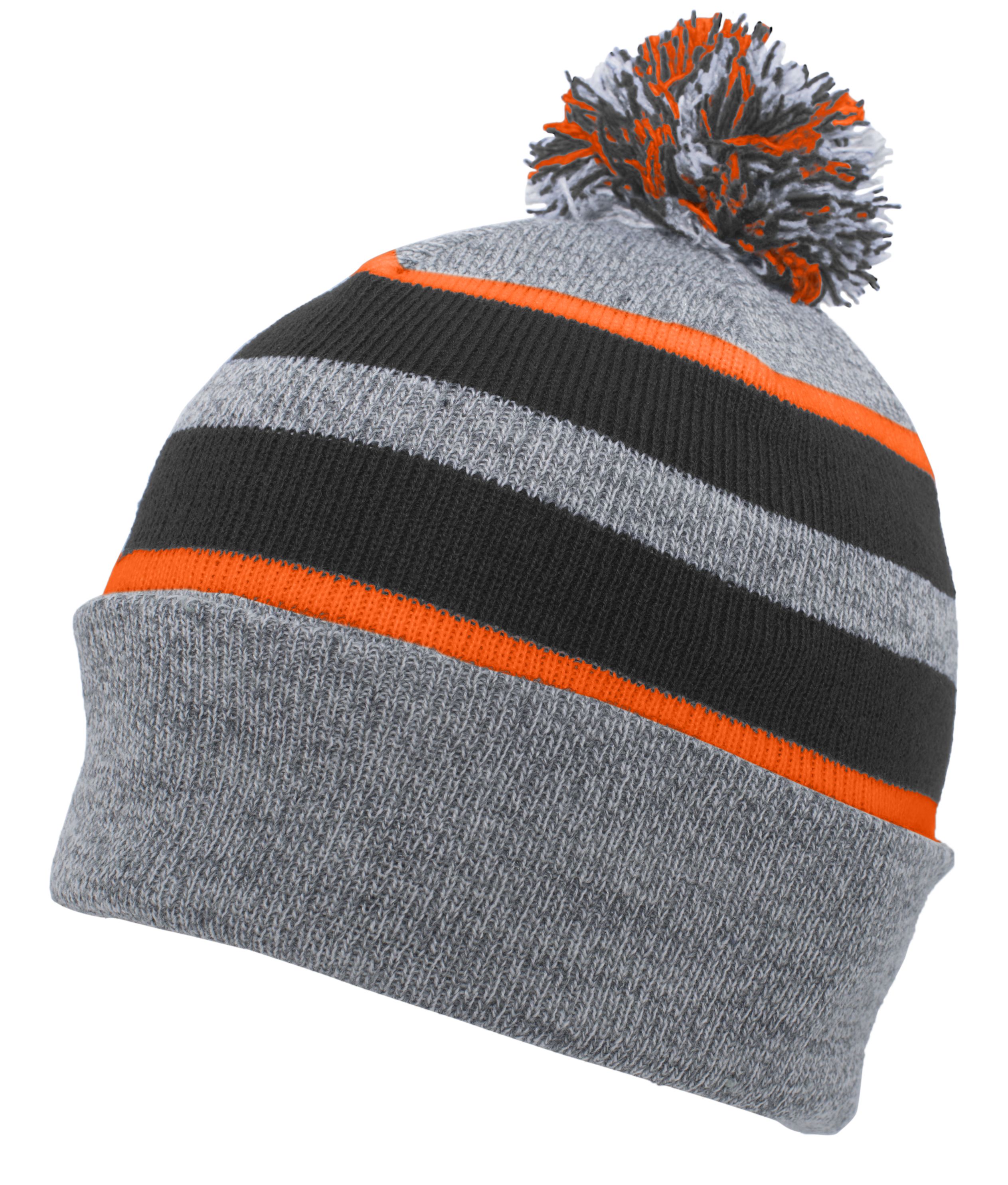 Knit Fold Over Pom-Pom Beanie 17