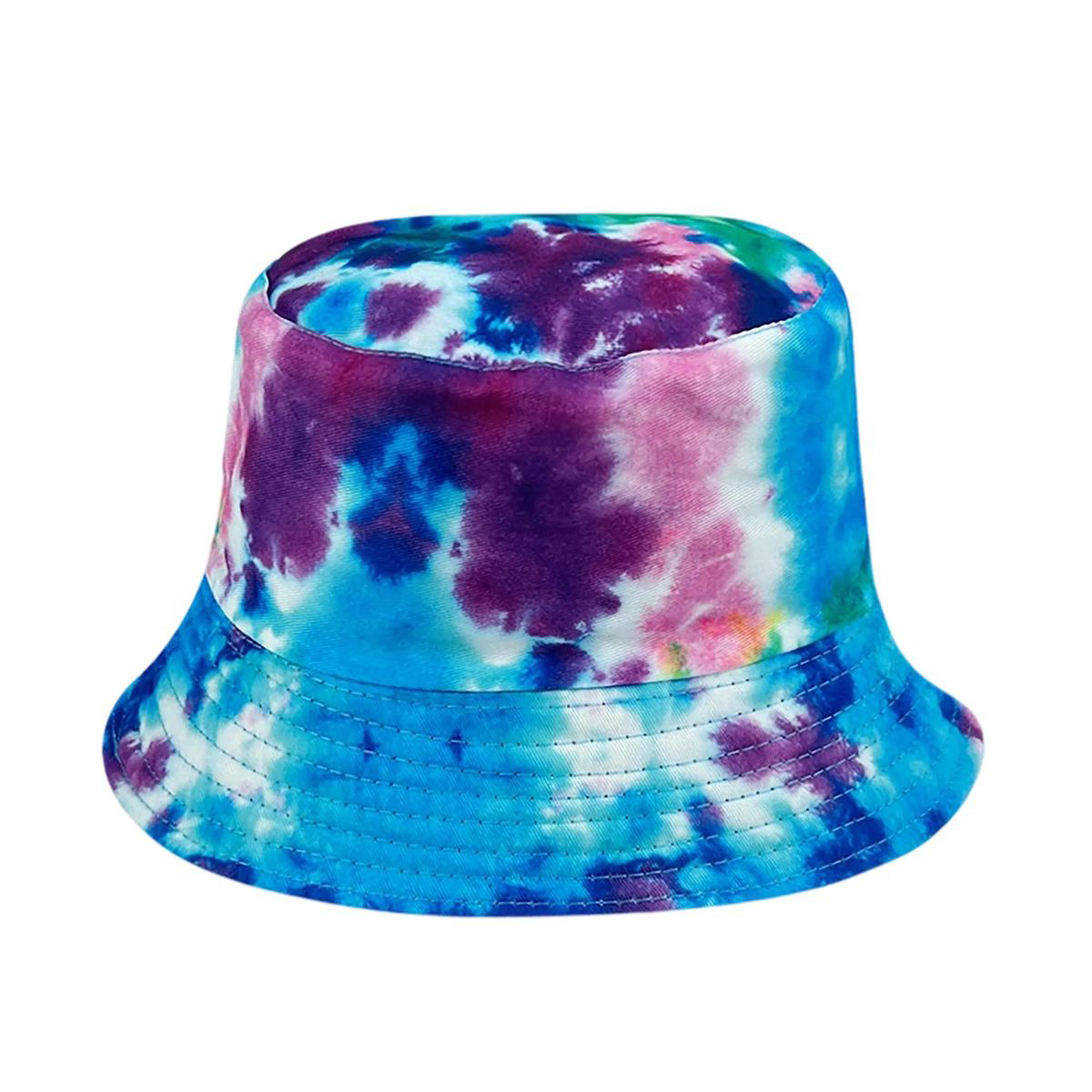 Plastic Tie Dye Hat with Foldable Double Sided Design 23
