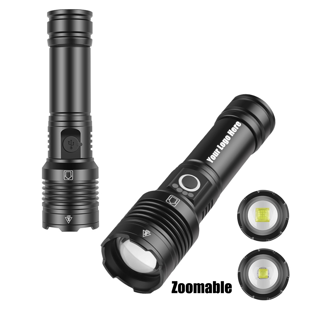 Zoomable Waterproof Led Flashlights 8