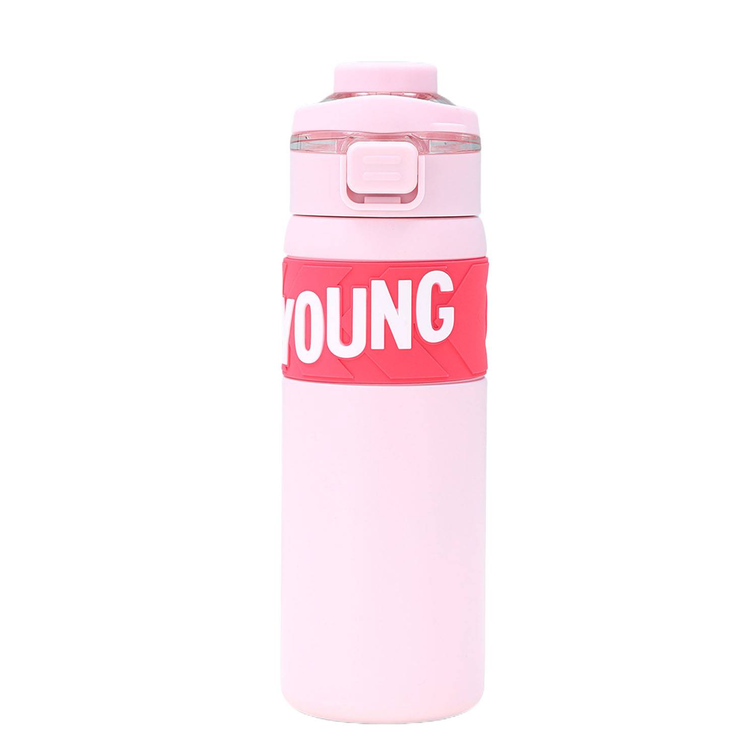 23oz Portable Stainless Steel Bottle Silicone Spout, custom water bottle with logo imprint 10