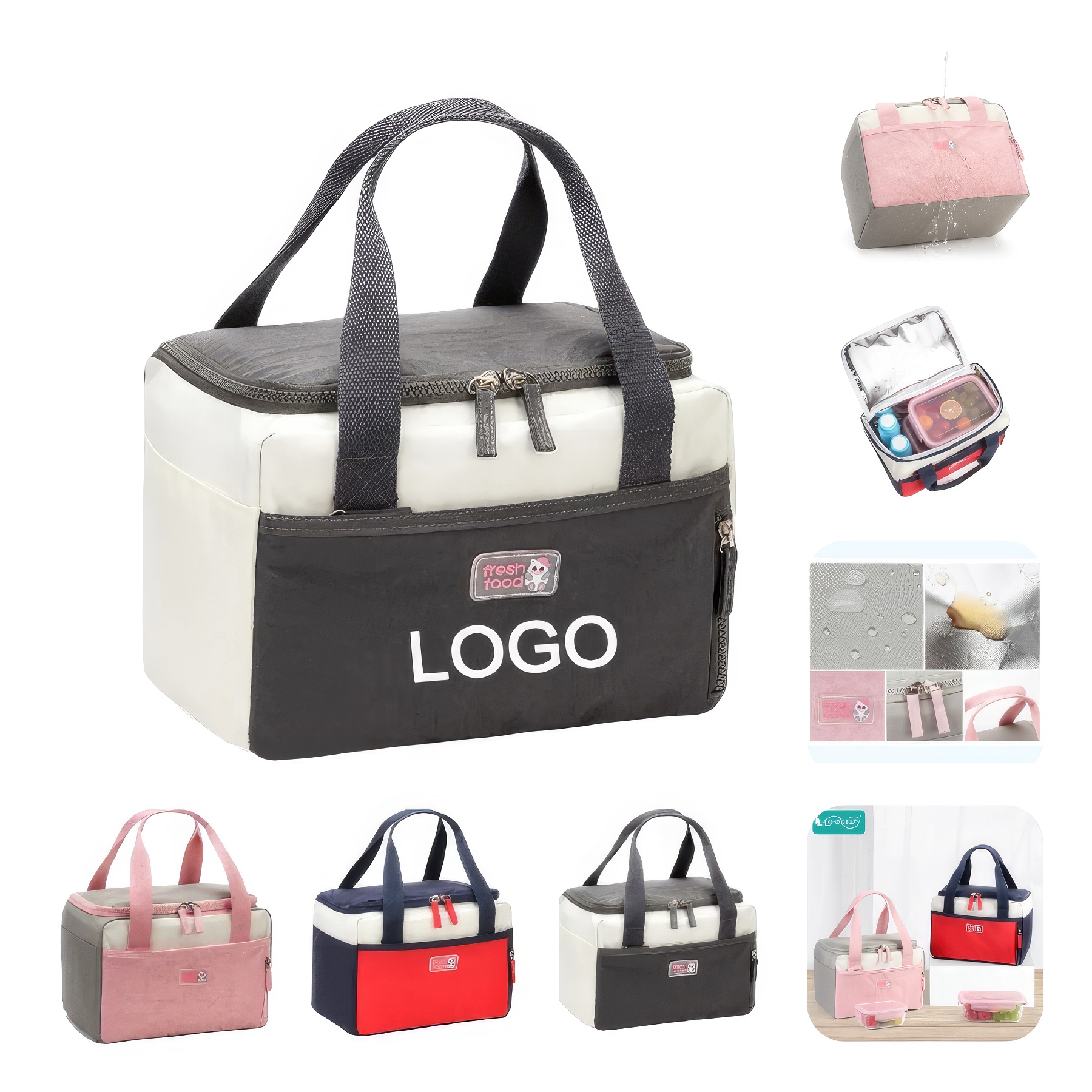 Insulated Reusable Lunchbox Bag for Office School Picnic 2