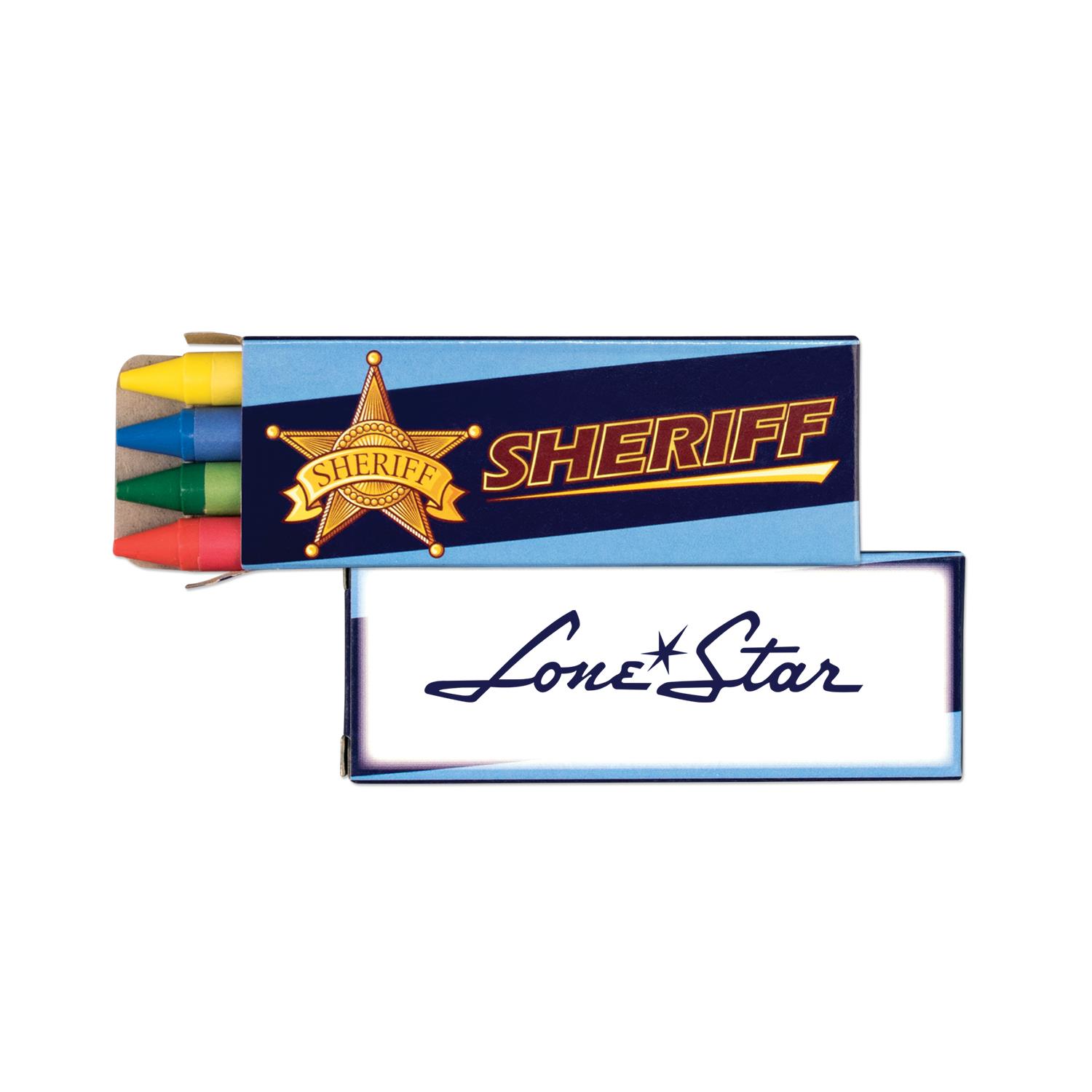 4 Pack Sheriff Crayons 2