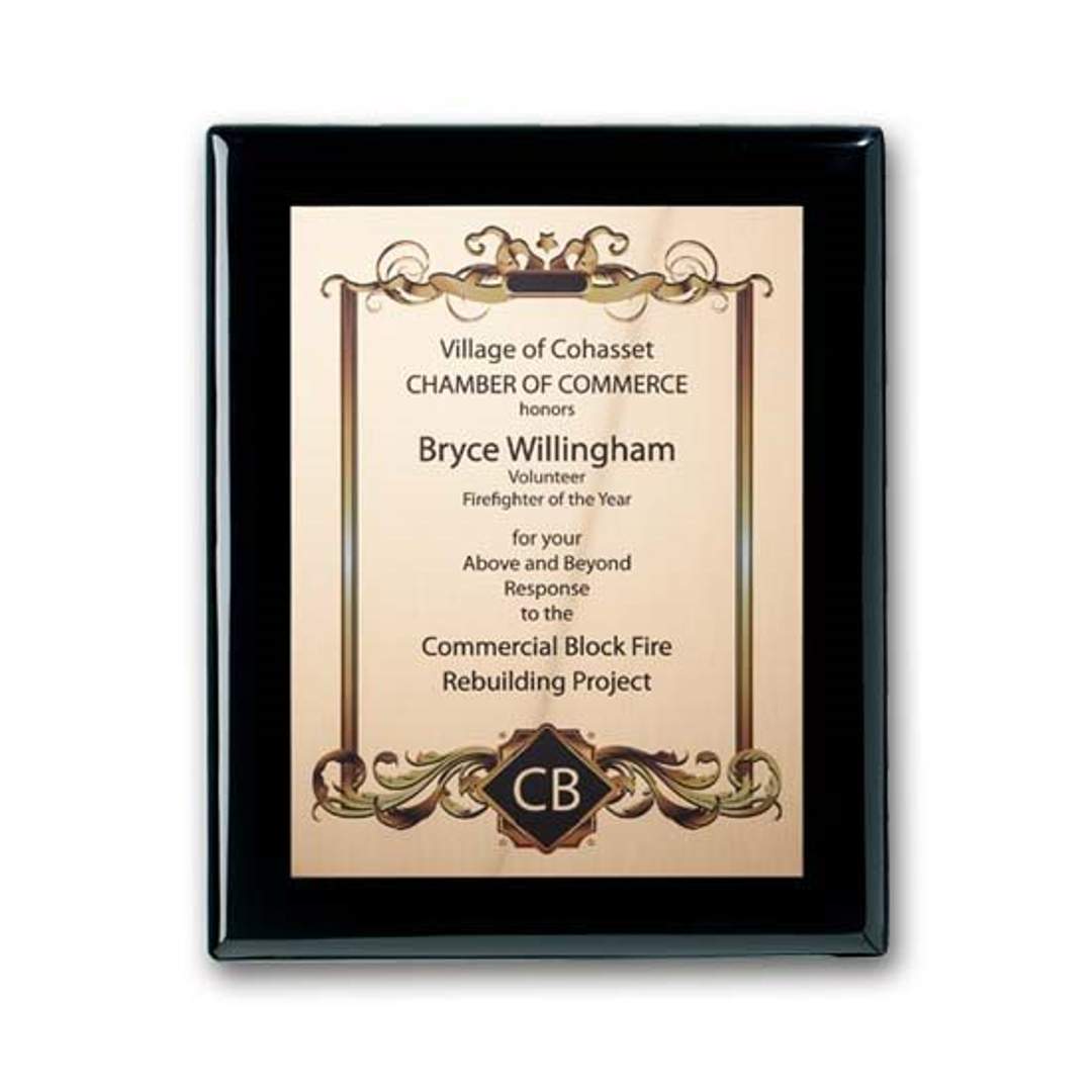 SpectraPrint™ Plaque - Ebony Gold 5