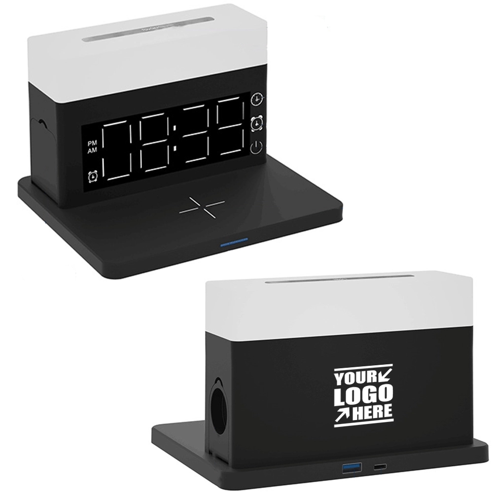 5 In 1 Wireless Charger Night Light Clock 4