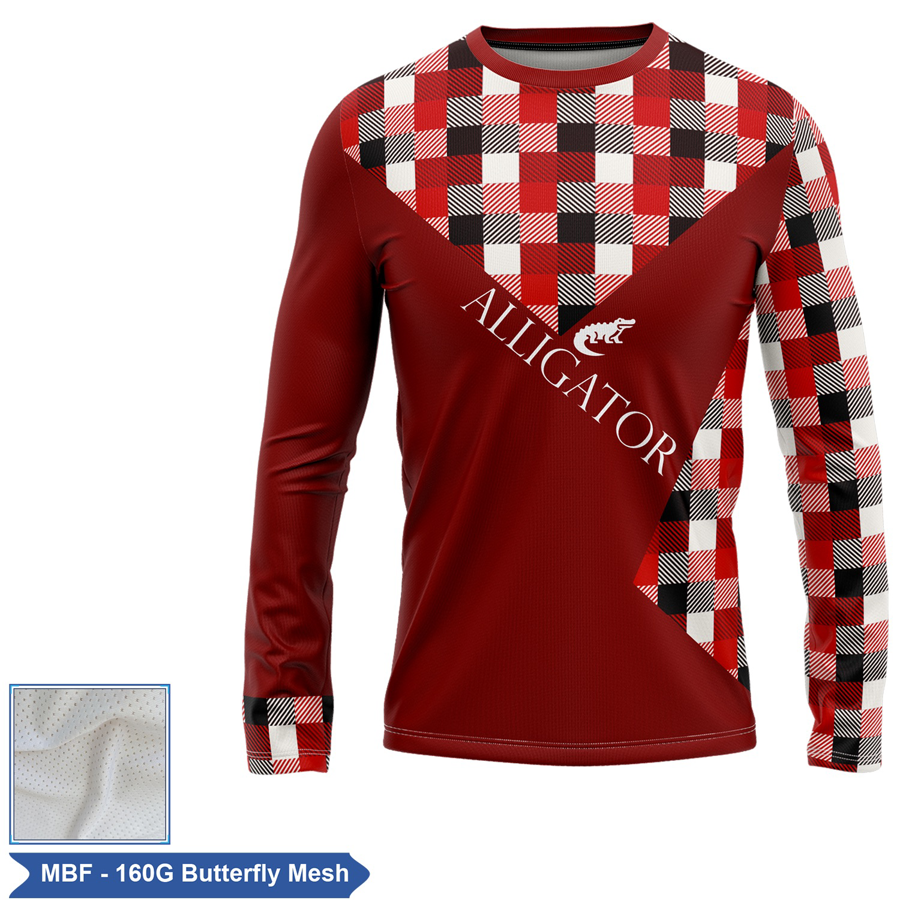 Sublimation Butterfly Mesh Long Slv Tee -Unisex, Women, Kids 4