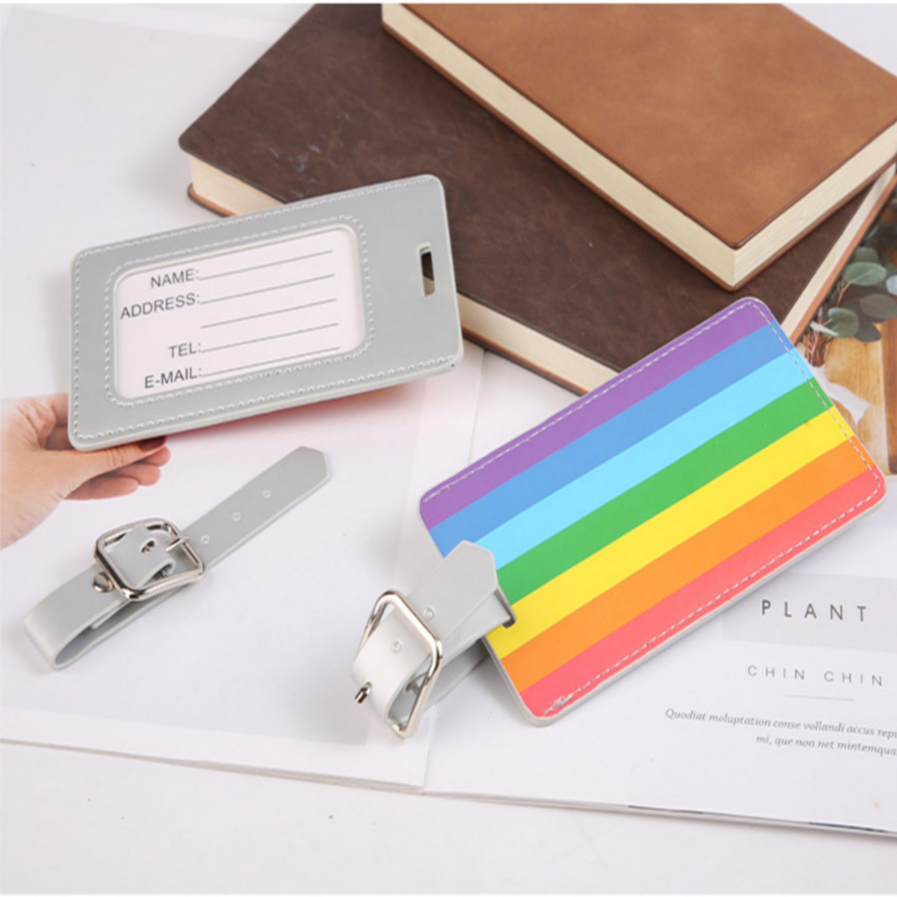 Rainbow Debossed Luggage Tag 2
