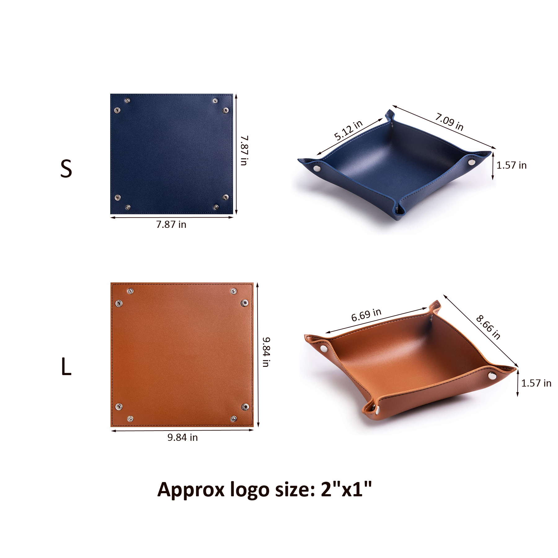 Foldable PU Leather Jewelry Tray 11