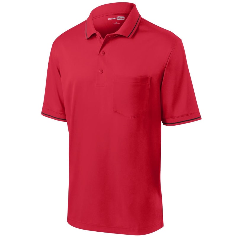 CornerStone Select Snag-Proof Tipped Pocket Polo. 30
