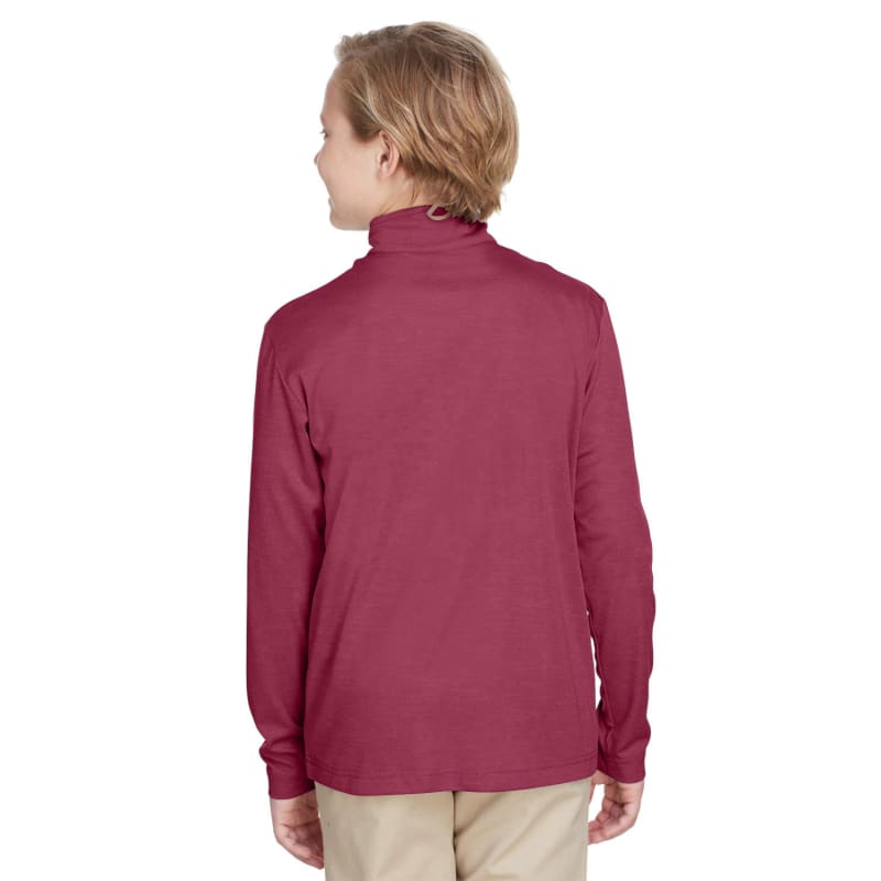 Team 365 Youth Zone Sonic Heather Performance Quarter-Zip 8