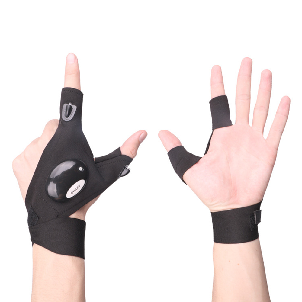 LED fishing gloves repair lighting finger light 5