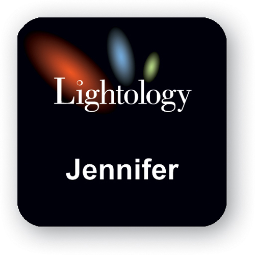 Full Color Name Badge w/ Personalization (2") Square W/Rounded Corners