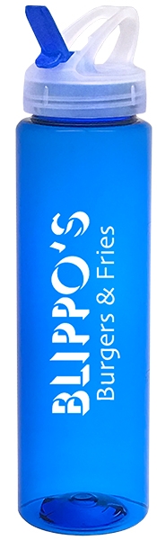 32 oz PET Sports Water Bottle with Flip Top Lid 1