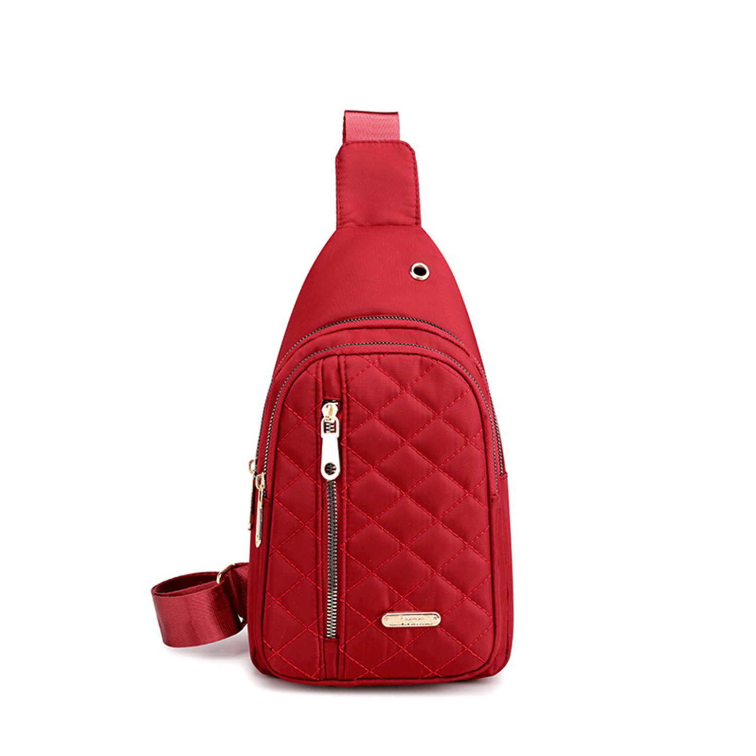 earphone jack water-resistant Nylon Cross Body Sling Bag 18